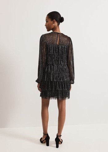 Phase Eight Nika Shimmer Dress Black/Multicolor Canada | UDBFOP-024